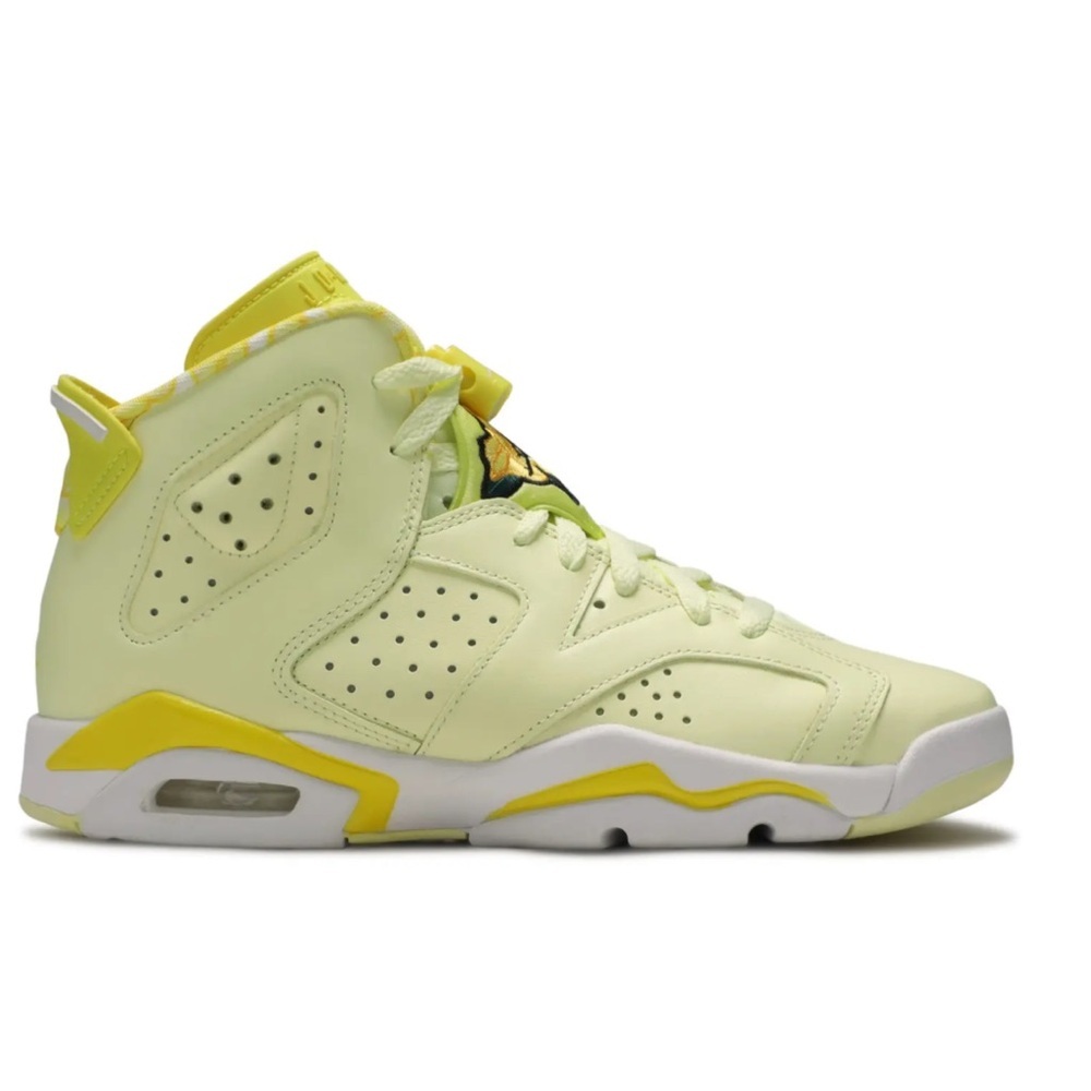 BRAND NEW AUTHENTIC Air Jordan 6 Dynamic Yellow Floral GS - 7Y